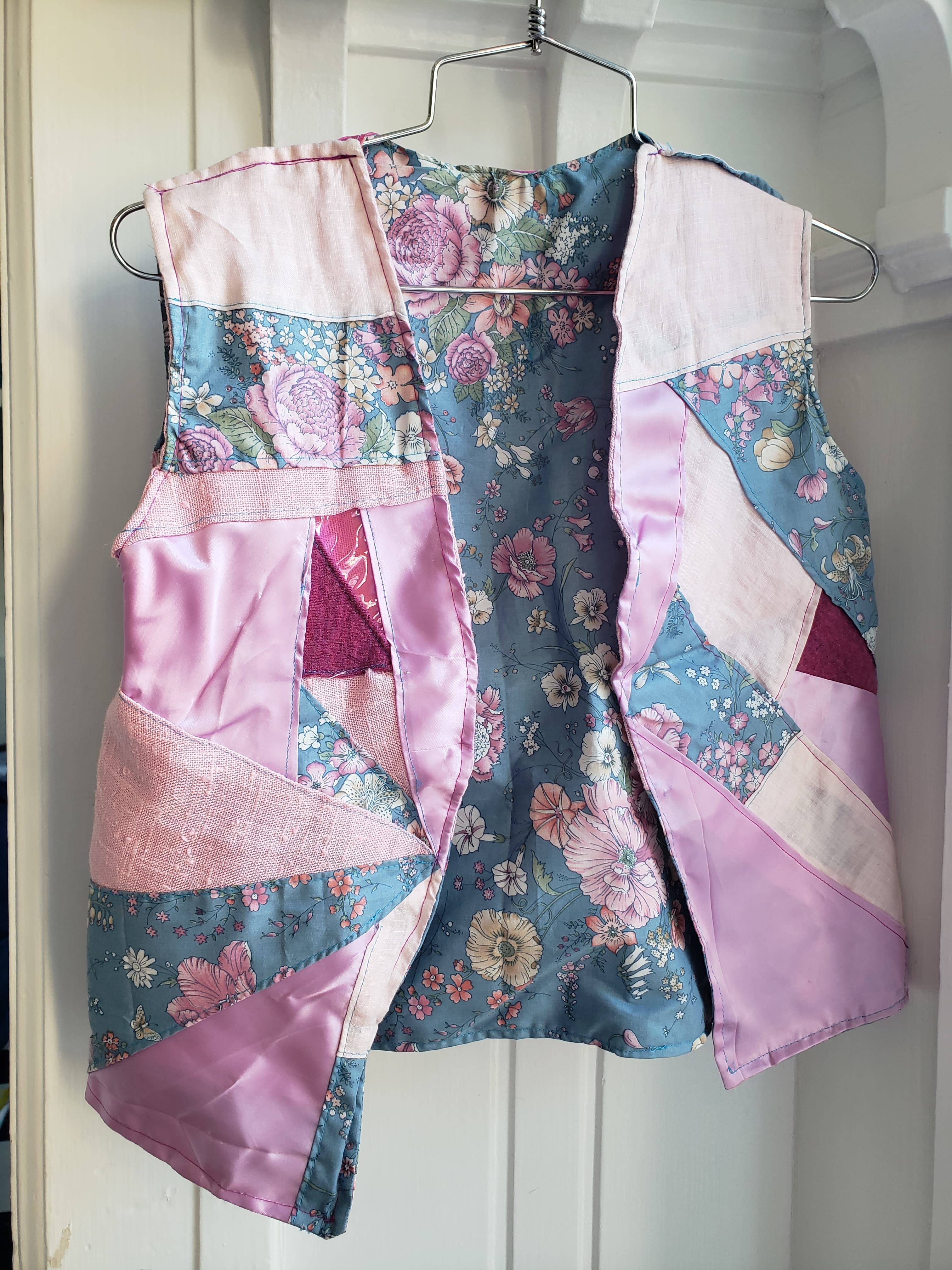 Patchwork Vest - Floral Pastel